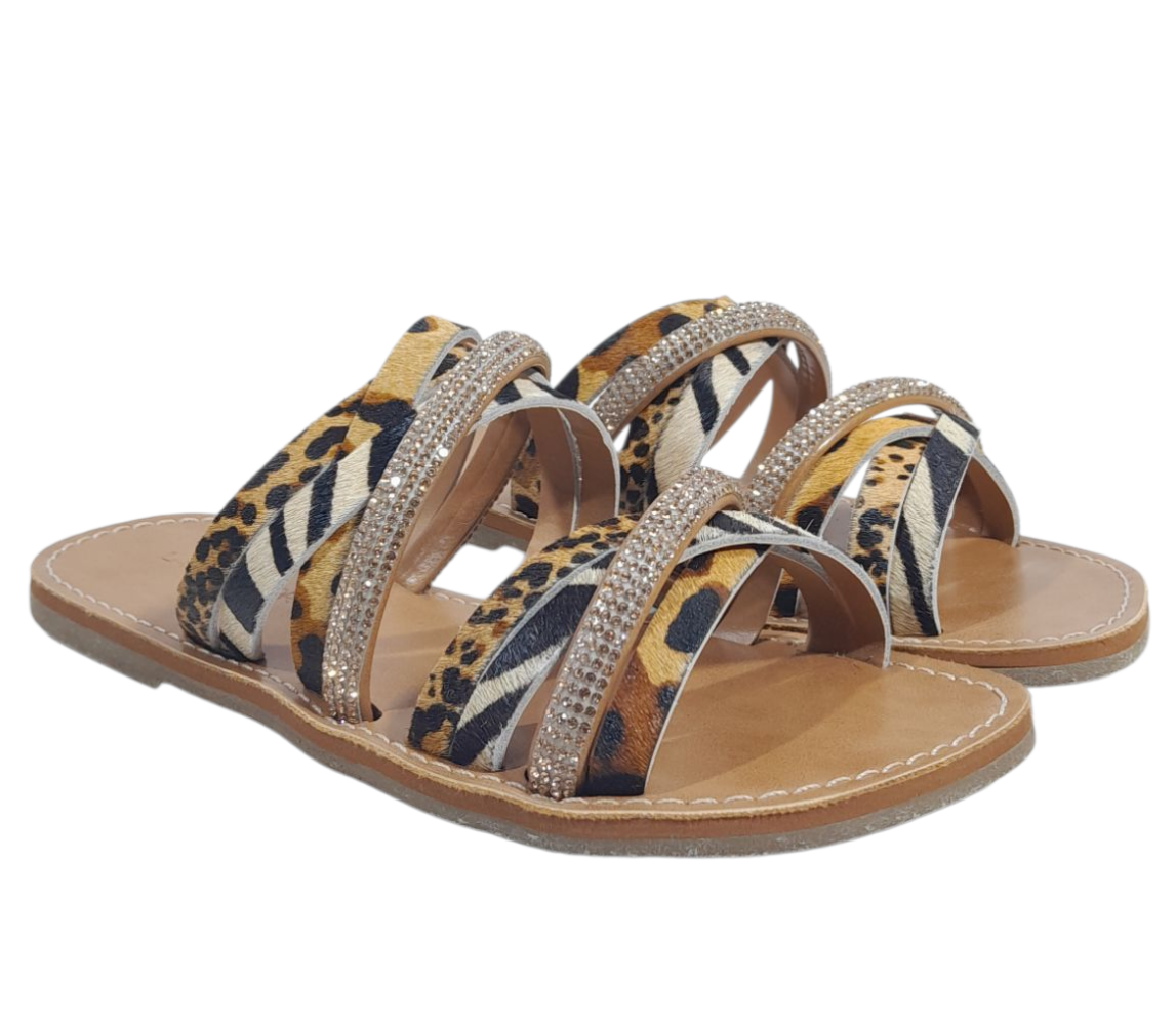 SANDALIA CHATA MUJER JAMAICA VERANO TIRAS CON BRILLO