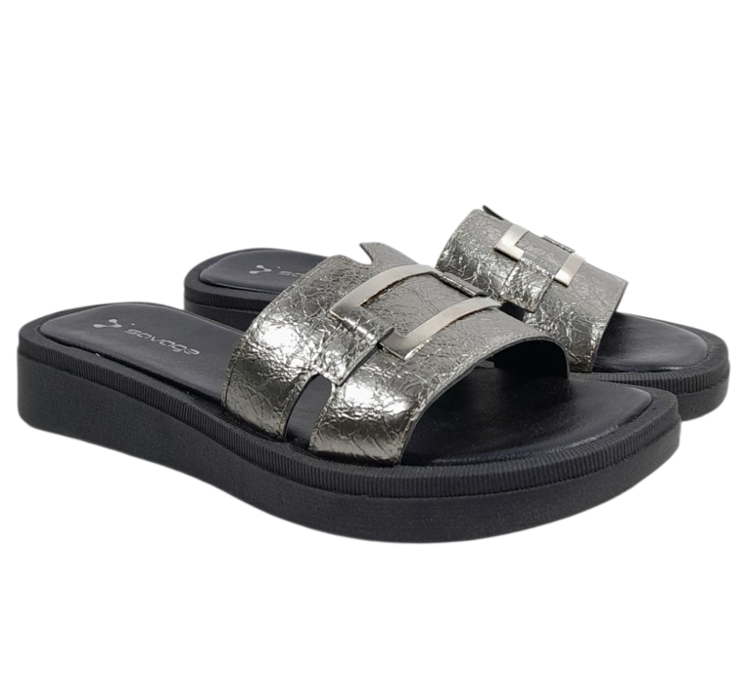 ZUECO MUJER NAMI ECO CUERO SUELA DE GOMA