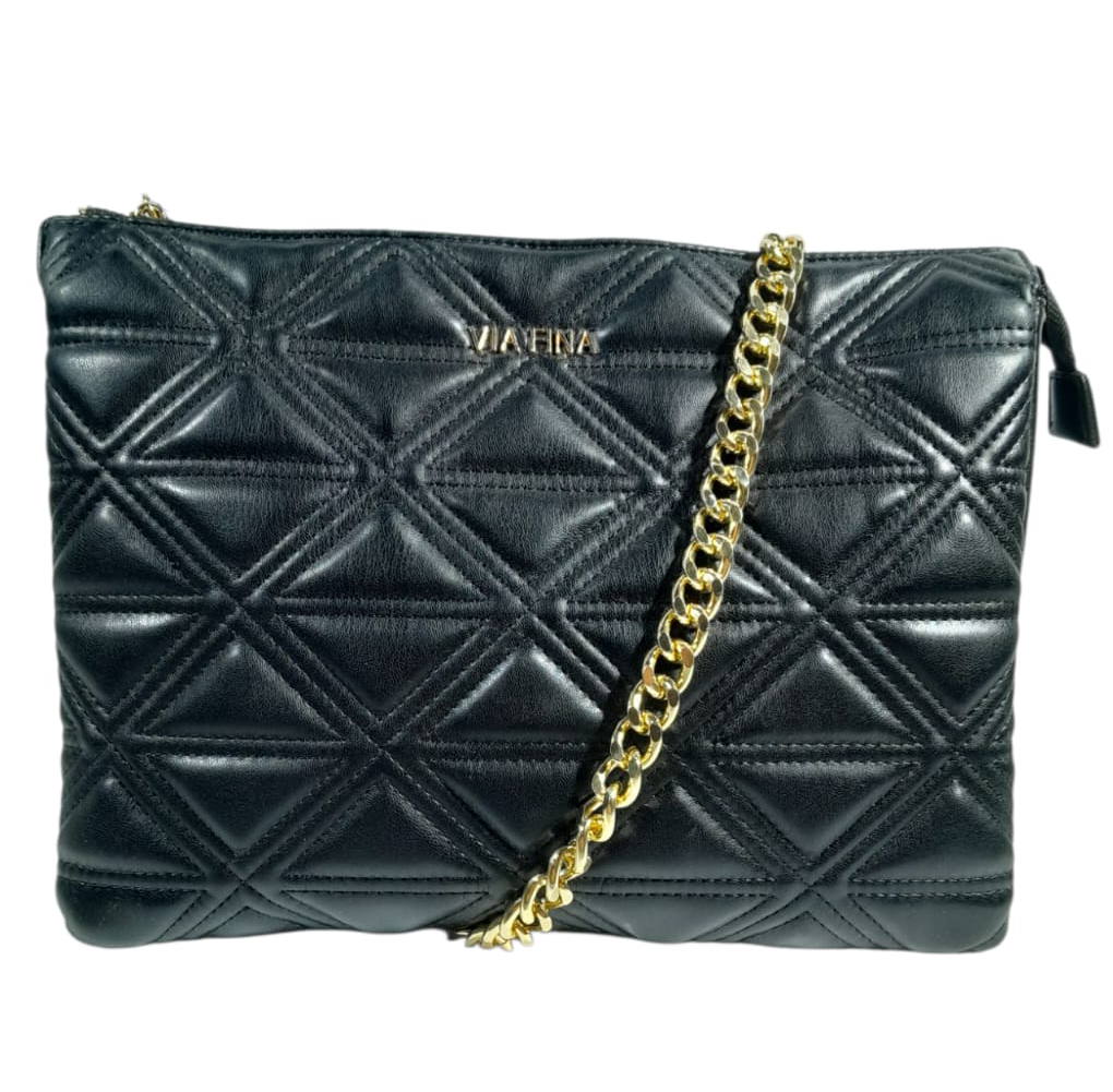 CARTERA MUJER AUSTIN CON CIERRE Y CADENA