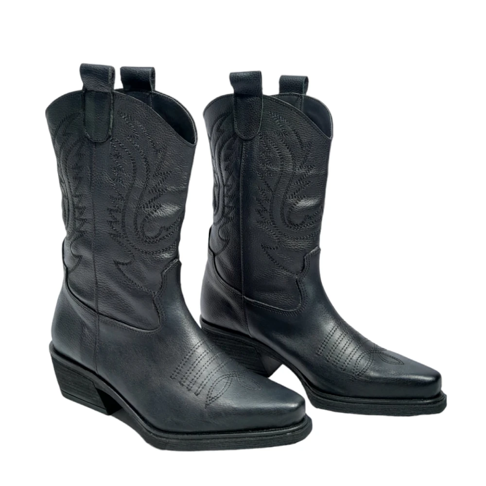 TEXANA MUJER CATA DE CUERO MEDIA CAÑA