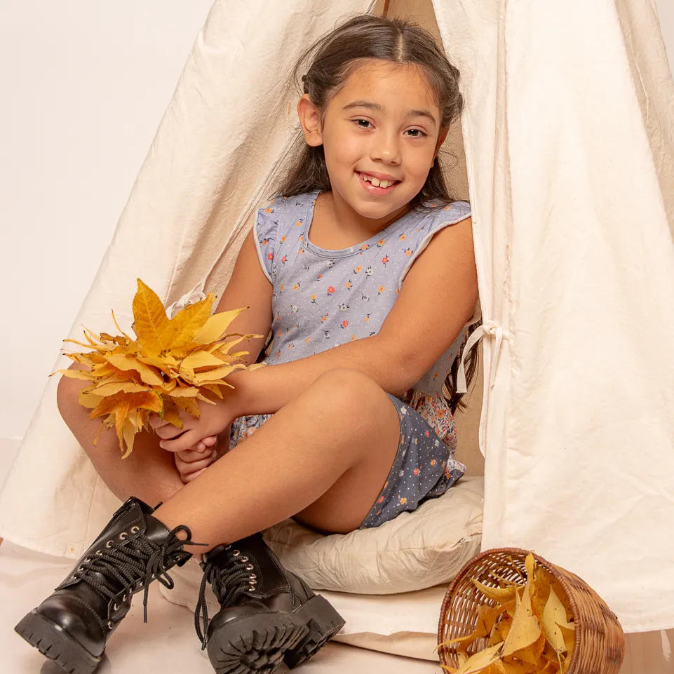 BORCEGO KIDS NATACHA ECO CUERO CON CIERRE
