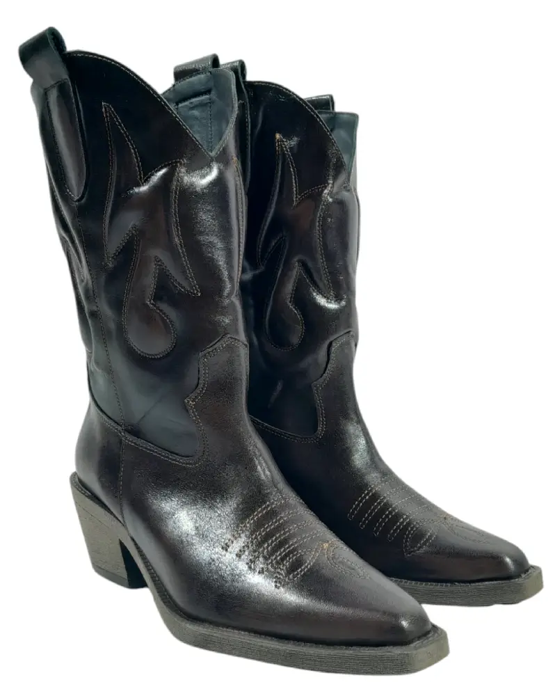 TEXANA LECCO DE CUERO SUELA DE GOMA TR