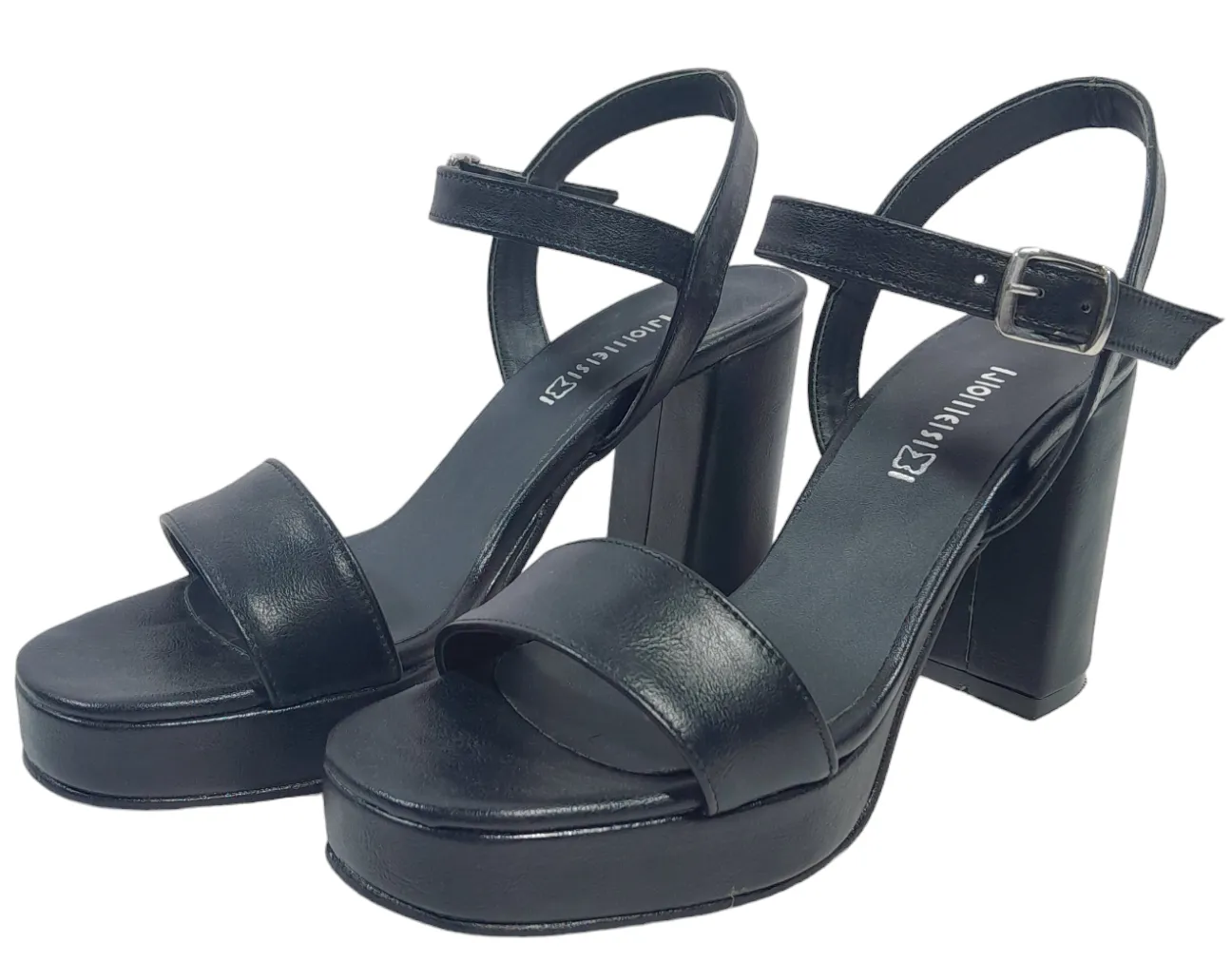 SANDALIA MUJER LIRIO ECO CUERO PLATAFORMA TACO CUADRADO